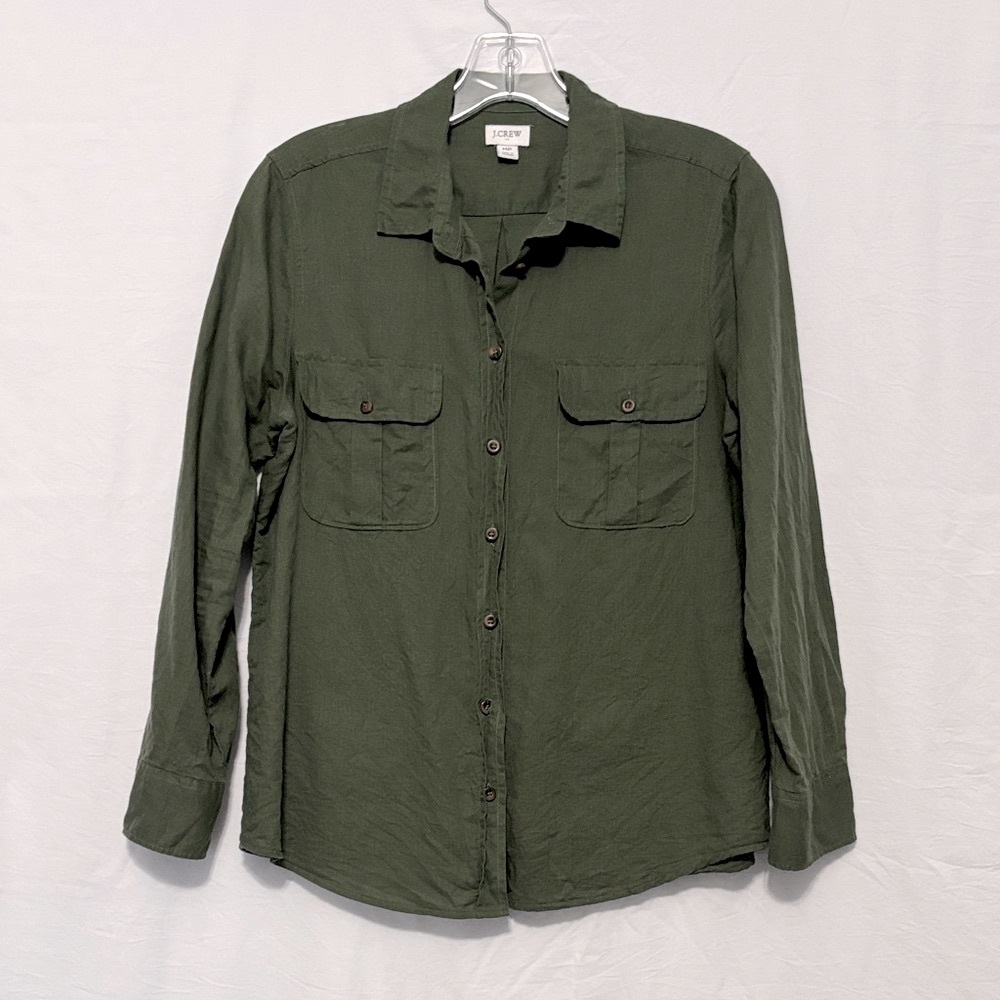 J.‎ Crew Women's Dark Green Shirt